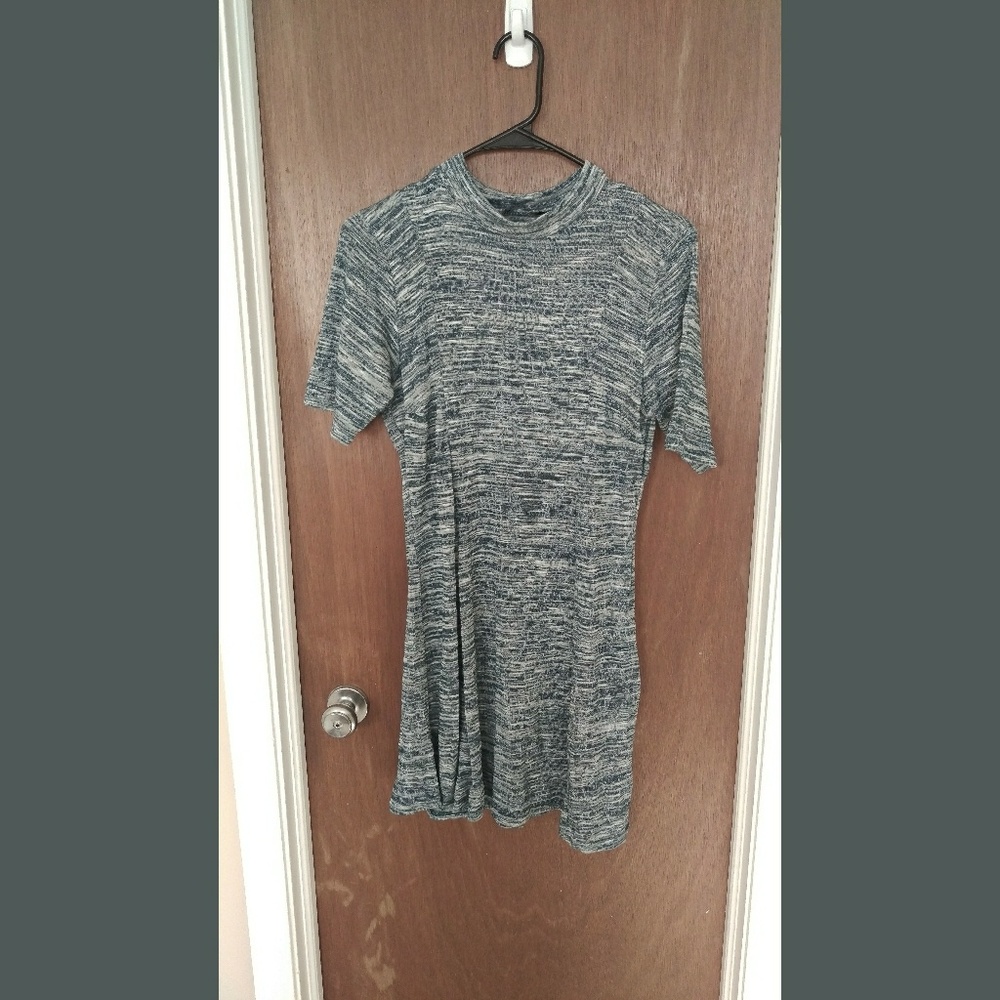 BooHoo Blue Marl Knit Dress